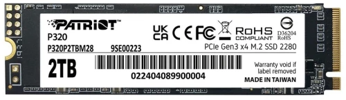 Σκληρός δίσκος Patriot Memory P320P2TBM28 2 TB SSD