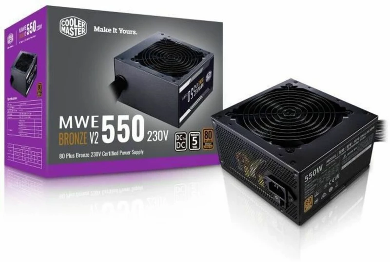 Τροφοδοσία Ρεύματος Cooler Master MPE-5501-ACABW-BEU ATX 550 W 110 W 80 Plus Silver