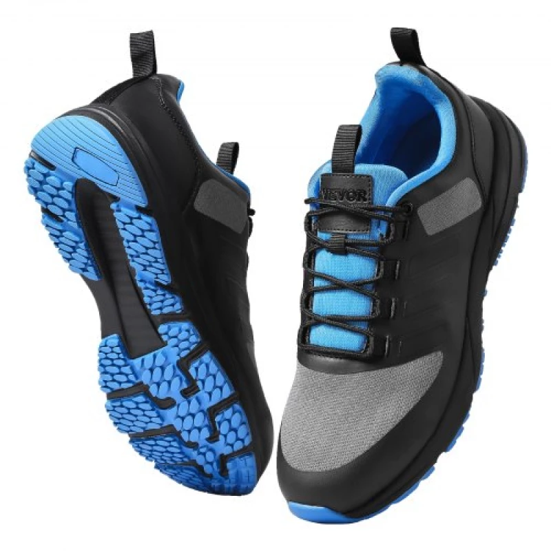 VEVOR Cross Training Shoes M Width Sneakers UK Size 8 Wide Toe Box Shoes Black