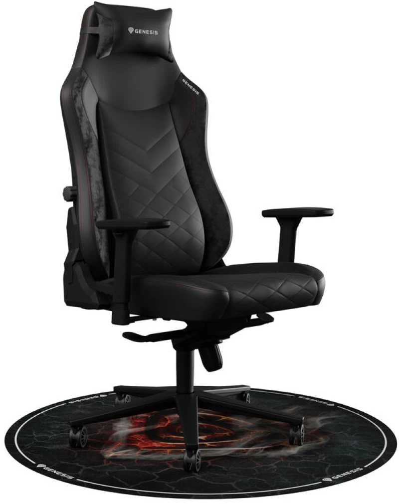 Pad για Gaming Genesis Tellur 400 - Lava Ø 100 cm Ύφασμα Στρογγυλή