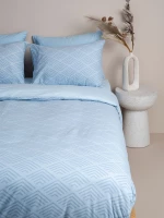 Παπλωματοθήκη Cotton Feelings 2048 Blue Υπέρδιπλη (230x250)