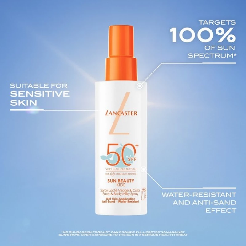 Lancaster Sun Beauty Kids Face & Body Milky Spray SPF50+ 150ml