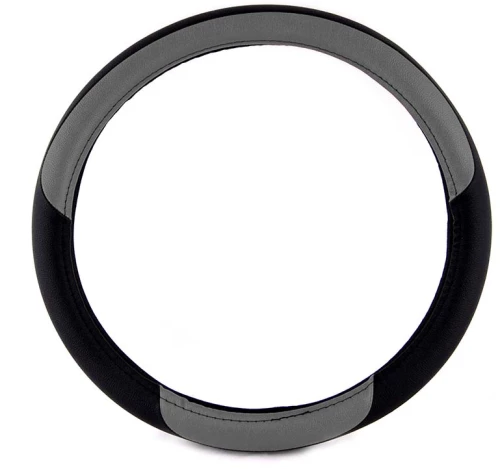 Autoline  ΚΑΛΥΜΜΑ ΤΙΜΟΝΙΟΥ 36cm ΔΕΡΜΑ - ΜΑΥΡΟ/ΓΚΡΙ