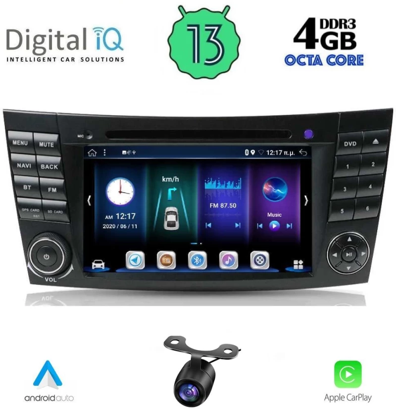 DIGITAL IQ BXE 690_CPA (7" DVD) MULTIMEDIA SYSTEM for MERCEDES E (W211) – CLS (W219) mod. 2003-2009