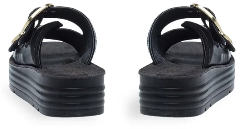 Parex Γυναικείες Παντόφλες Ανατομικές Flatform Comfort 12731008.B Μαύρο 127475