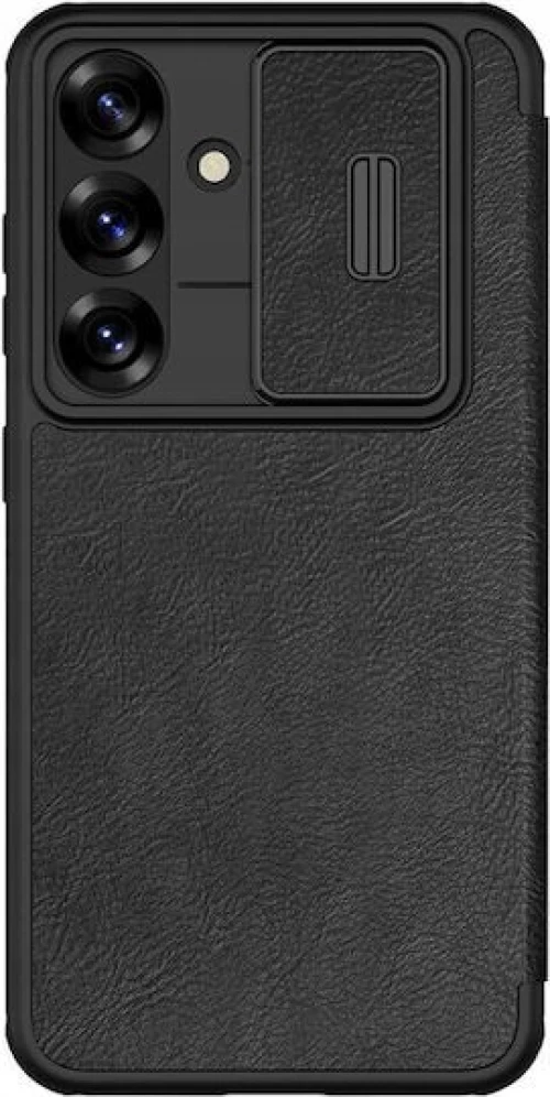Nillkin Qin Pro Back Cover Δερμάτινη για Samsung Galaxy S25 Plus - Μαύρο
