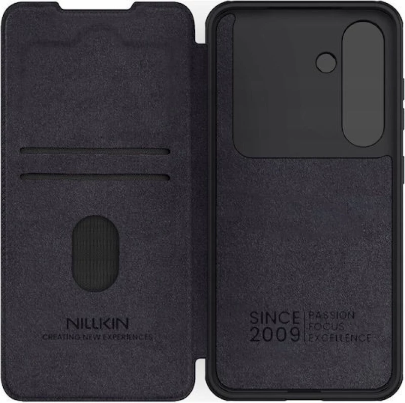 Nillkin Qin Pro Back Cover Δερμάτινη για Samsung Galaxy S25 Plus - Μαύρο