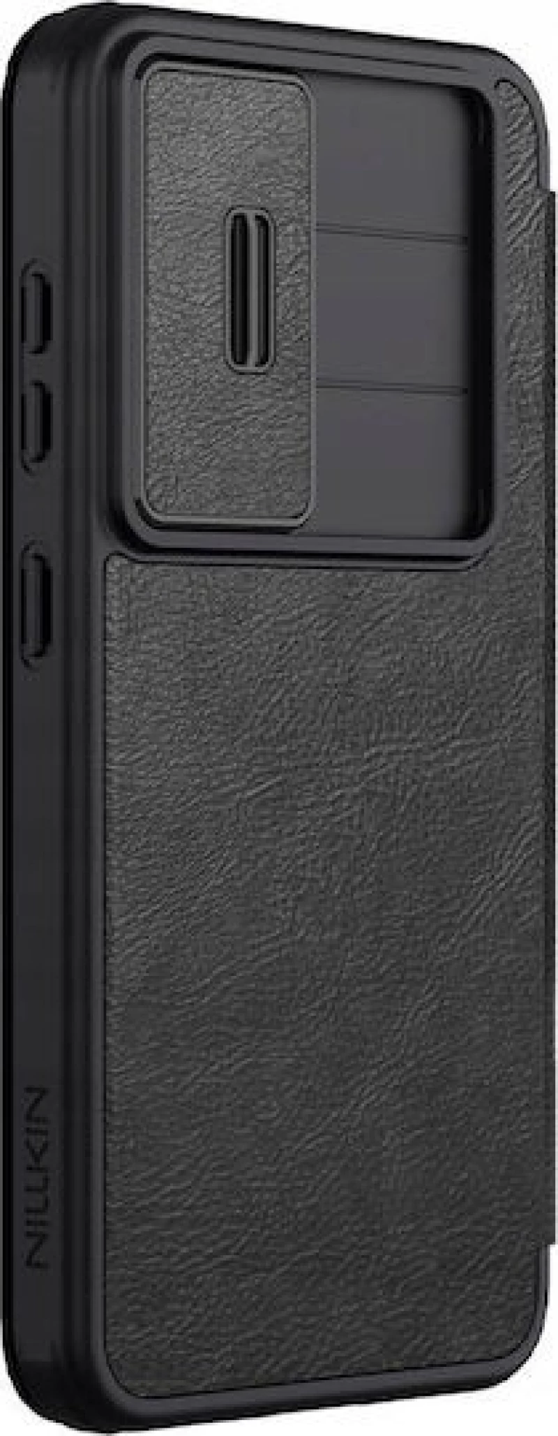 Nillkin Qin Pro Back Cover Δερμάτινη για Samsung Galaxy S25 Plus - Μαύρο