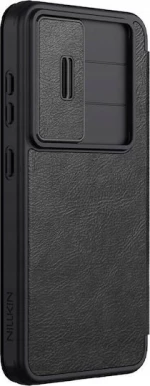 Nillkin Qin Pro Back Cover Δερμάτινη για Samsung Galaxy S25 Plus - Μαύρο