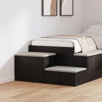 vidaXL Μαύρη Ντουλάπα Αποθήκευσης 118x41x40 εκ από Επεξεργασμένο Ξύλο