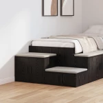 vidaXL Μαύρη Ντουλάπα Αποθήκευσης 118x41x40 εκ από Επεξεργασμένο Ξύλο