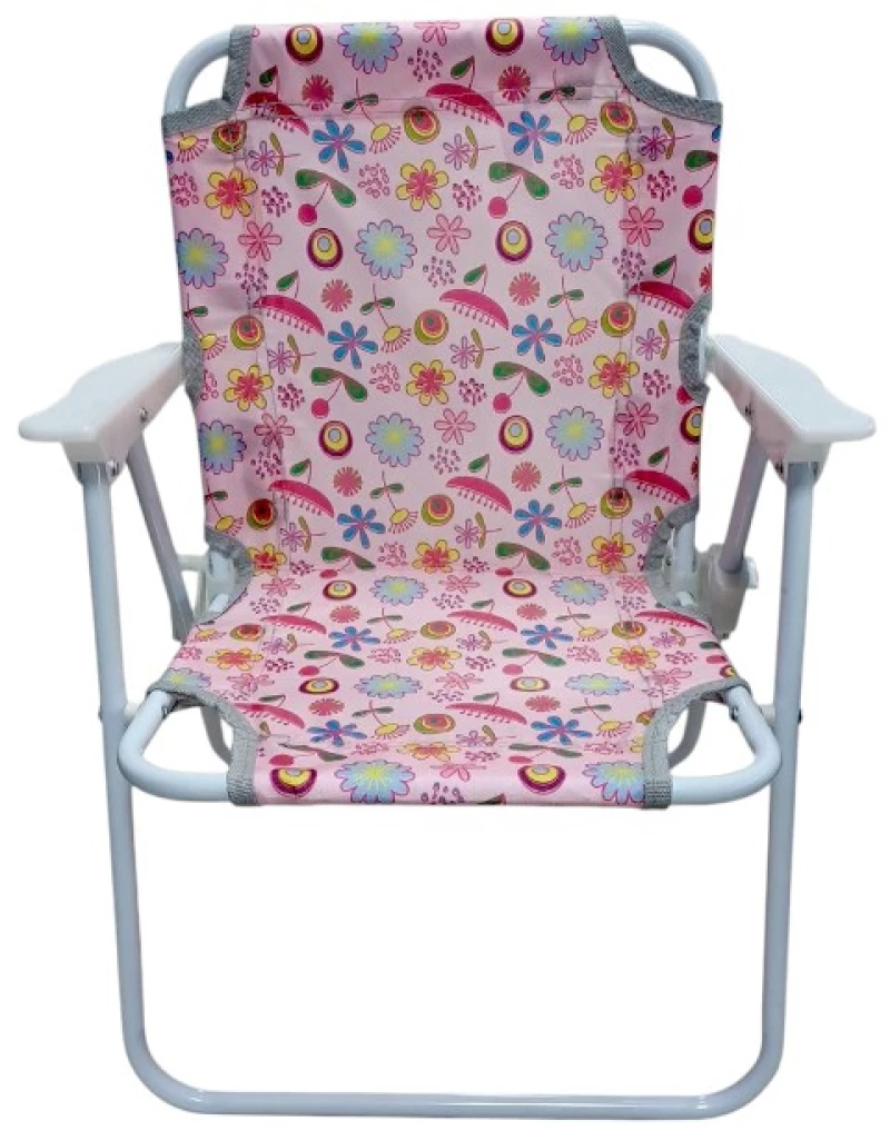 Παιδική πτυσσόμενη καρέκλα camping - 2012 - 241729 - Pink/Flowers