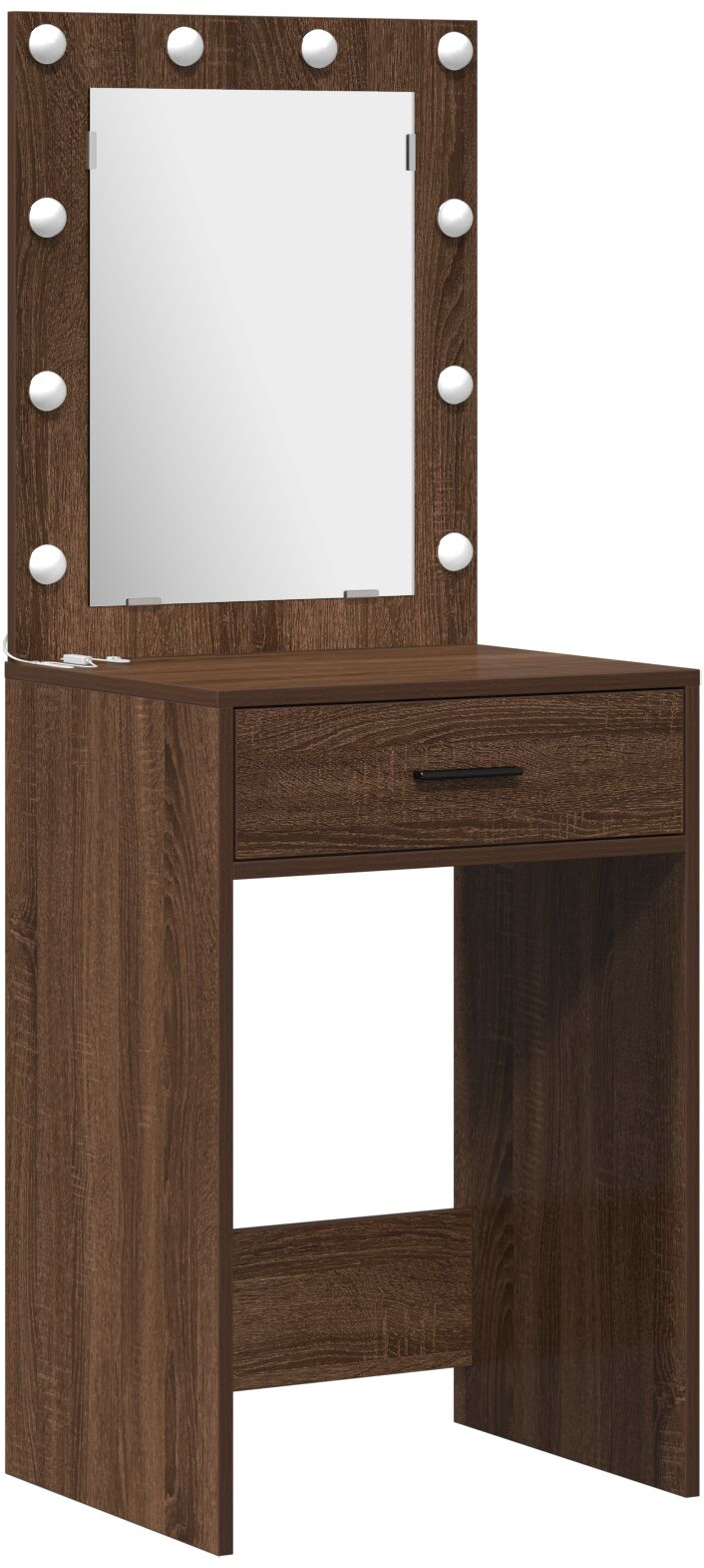 Σετ μακιγιάζ 2 τεμαχίων vidaXL με LED από μαυροδάφνη