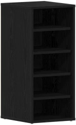 vidaXL Ντουλάπα Παπουτσιών Μαύρη Δρυς 32x35x70 εκ Επεξεργασμένο Ξύλο