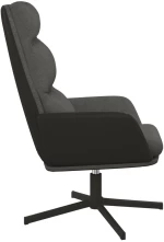 vidaXL Πολυθρόνα Relax Σκούρο Γκρι Υφασμάτινη