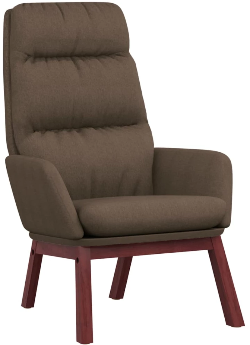 vidaXL Πολυθρόνα Relax Taupe Υφασμάτινη με Σκαμπό