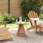 vidaXL Τραπέζι Κήπου Ø50x49.5 εκ. Μασίφ Ξύλο Teak