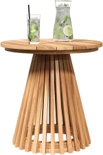 vidaXL Τραπέζι Κήπου Ø50x49.5 εκ. Μασίφ Ξύλο Teak
