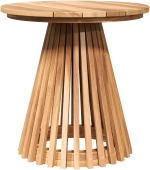 vidaXL Τραπέζι Κήπου Ø50x49.5 εκ. Μασίφ Ξύλο Teak