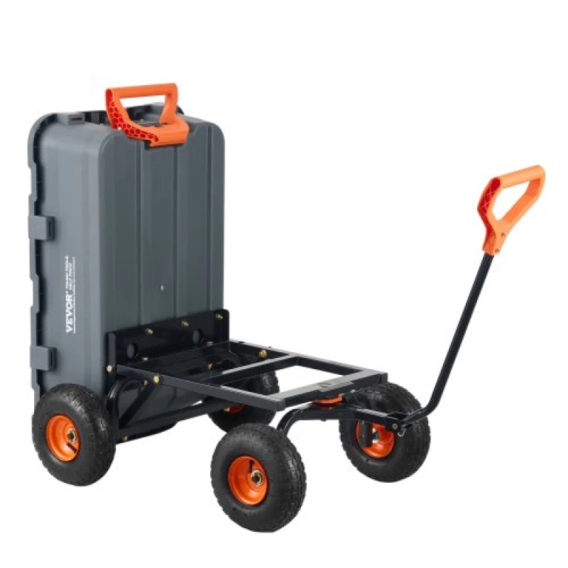 VEVOR Poly Garden Dump Cart Heavy-duty Yard Carts and Wagons 800 lbs 10" Tires