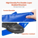 VEVOR Backwash Hose 2 in x 100 ft Blue High Quality Hose Complete Fittings