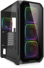Κουτί Μέσος Πύργος ATX Sharkoon AK5G RGB Μαύρο