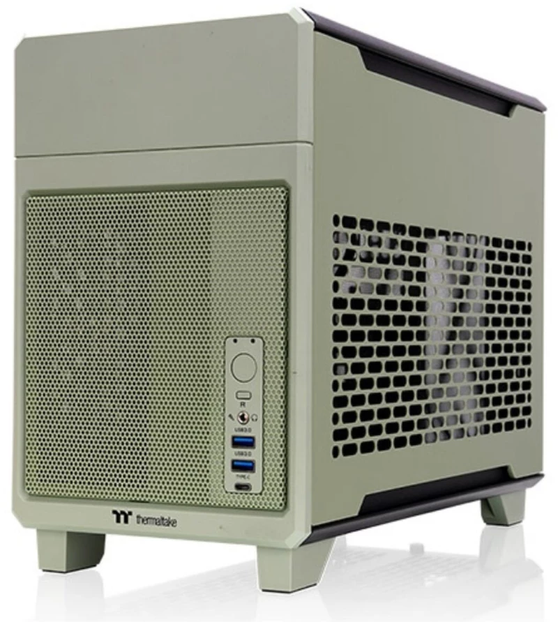 Κουτί Μέσος Πύργος ATX THERMALTAKE TR100 Mini Tower Verde Πράσινο