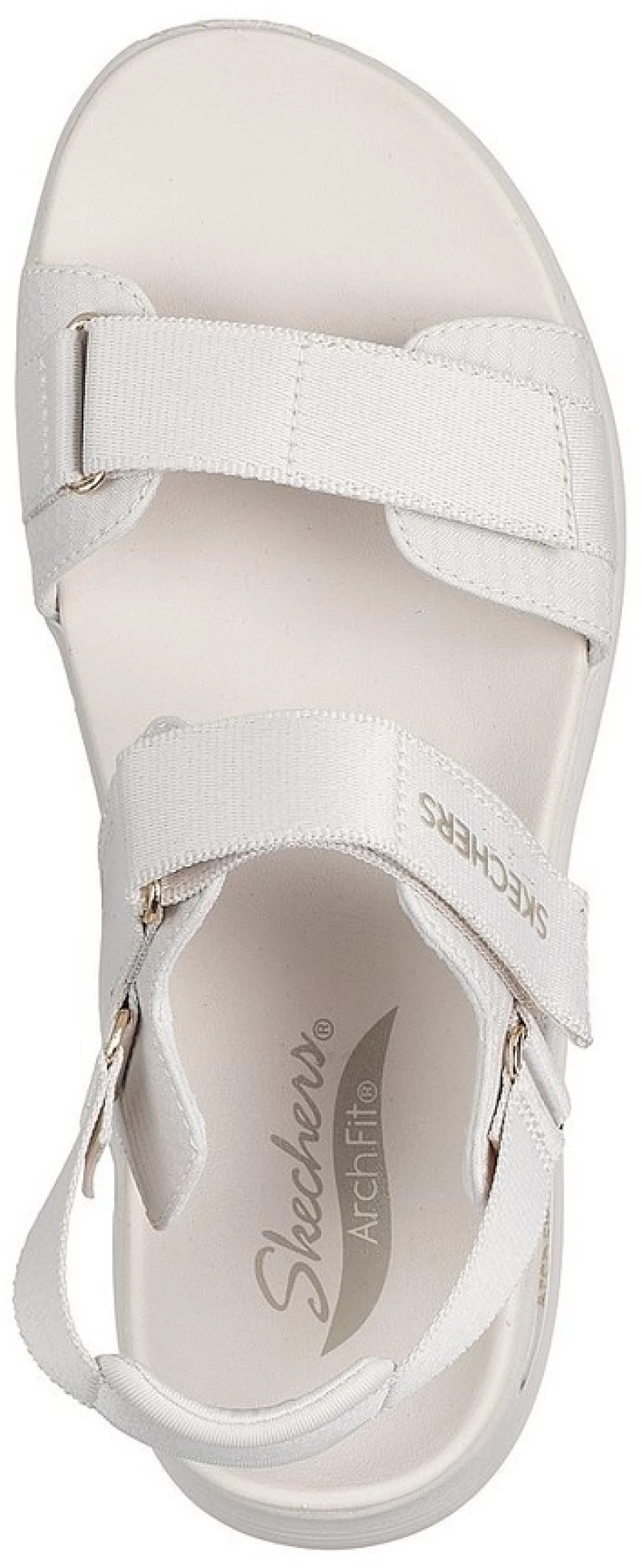 Skechers Adjustable Double Band Sling Back W/ Arch Fit 119465-OFWT SKECHERS Μπεζ