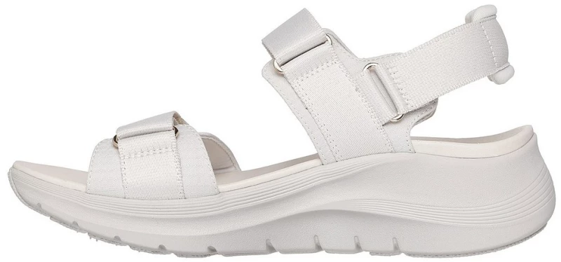 Skechers Adjustable Double Band Sling Back W/ Arch Fit 119465-OFWT SKECHERS Μπεζ