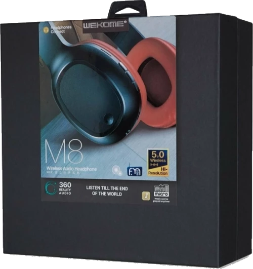 Ασύρματα Ακουστικά WK M8 Ασύρματα Bluetooth Over Ear Κόκκινα