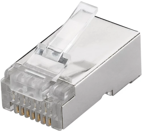 GOOBAY βύσμα RJ45 93829, CAT 6 STP, μεταλλικό, 10τμχ