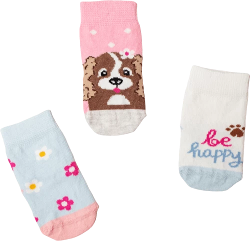 Βρεφικές Κάλτσες Σετ "Be Happy"