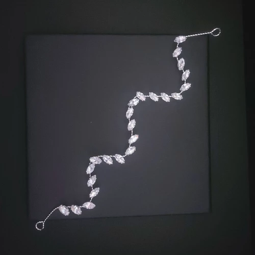 Νυφικό headpiece Zircon 28 cm