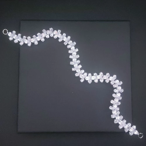 Νυφικό headpiece Zircon 28 cm