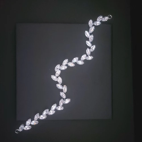 Νυφικό headpiece Zircon 28 cm