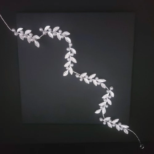 Νυφικό headpiece φύλλα 32 cm