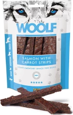 Woolf Salmon Carrot Strips 100gr
