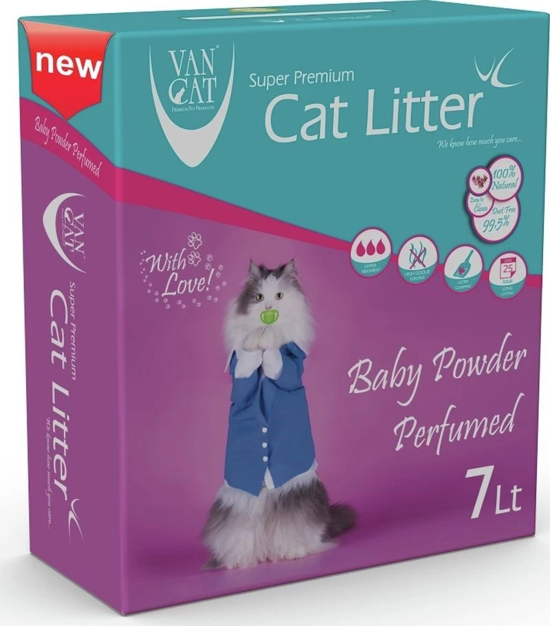 VAN CAT BABYPOWDER ΑΜΜΟΣ ΓΑΤΑΣ ΣΥΓΚΟΛΛΗΤΙΚΗ 7lt