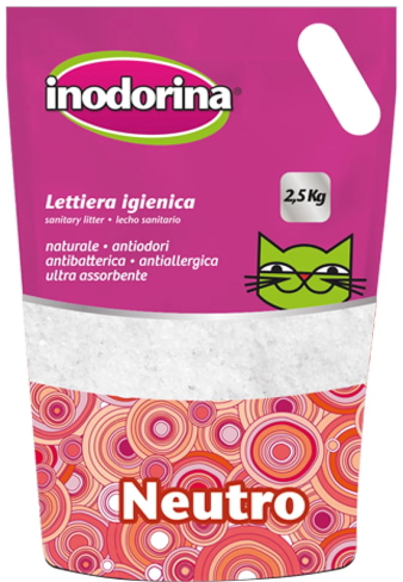 Κρυσταλλική Άμμος Γάτας Inodorina Σιλικόνης - Άοσμη 5.Lt (2Kg)