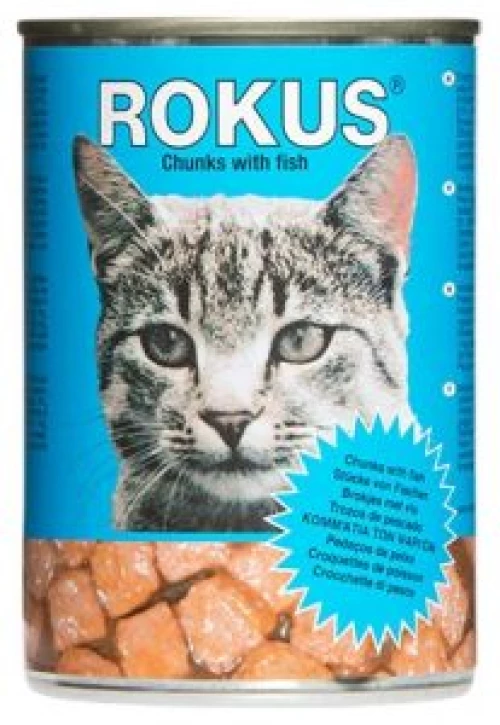 ROKUS κονσέρβα γάτας ψάρι - 450gr