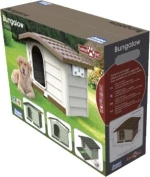 Bama Bungalow Σπίτι Σκύλου Μεγέθους Medium με Ρυθμιζόμενη Οροφή 89x75x62cm - Medium