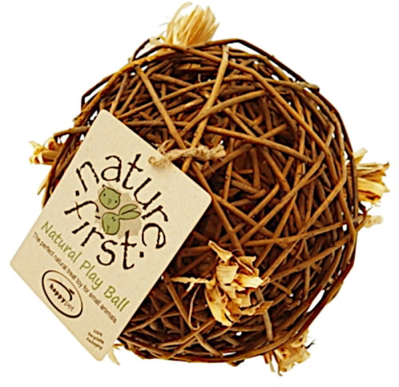 Happy Pet Παιχνίδι τρωκτικών toy Nature First 12 cm καφέ ιτιάς - 1 ΤΕΜΑΧΙΟ