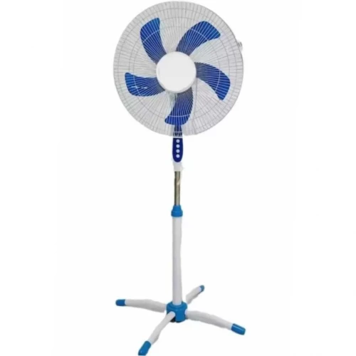 Ανεμιστήρας Ορθοστάτης 5 Φτερά, 3 Ταχύτητες, Λευκό-Μπλε