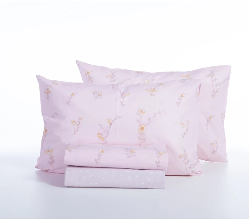 ΣΕΝΤΟΝΙΑ ΜΟΝΑ ΣΕΤ 3ΤΕΜ (IRIDA PINK) - NEF NEF HOMEWARE IRIDA PINK / 100% ΒΑΜΒΑΚΙ