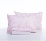 ΣΕΝΤΟΝΙΑ ΜΟΝΑ ΣΕΤ 3ΤΕΜ (IRIDA PINK) - NEF NEF HOMEWARE IRIDA PINK / 100% ΒΑΜΒΑΚΙ