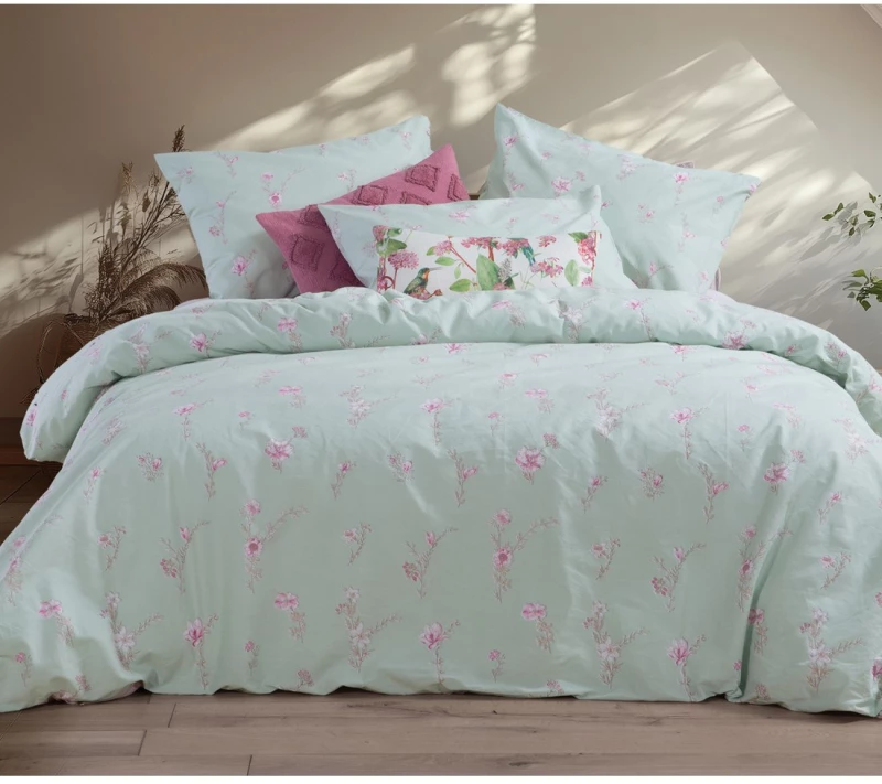 ΣΕΝΤΟΝΙΑ ΜΟΝΑ ΣΕΤ 3ΤΕΜ (IRIDA PINK) - NEF NEF HOMEWARE IRIDA PINK / 100% ΒΑΜΒΑΚΙ