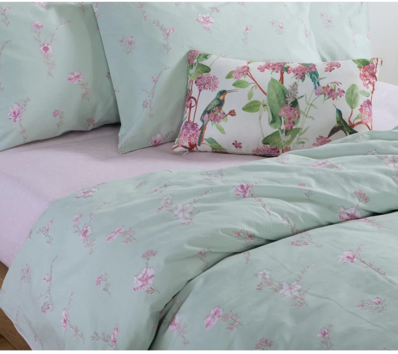 ΣΕΝΤΟΝΙΑ ΜΟΝΑ ΣΕΤ 3ΤΕΜ (IRIDA PINK) - NEF NEF HOMEWARE IRIDA PINK / 100% ΒΑΜΒΑΚΙ