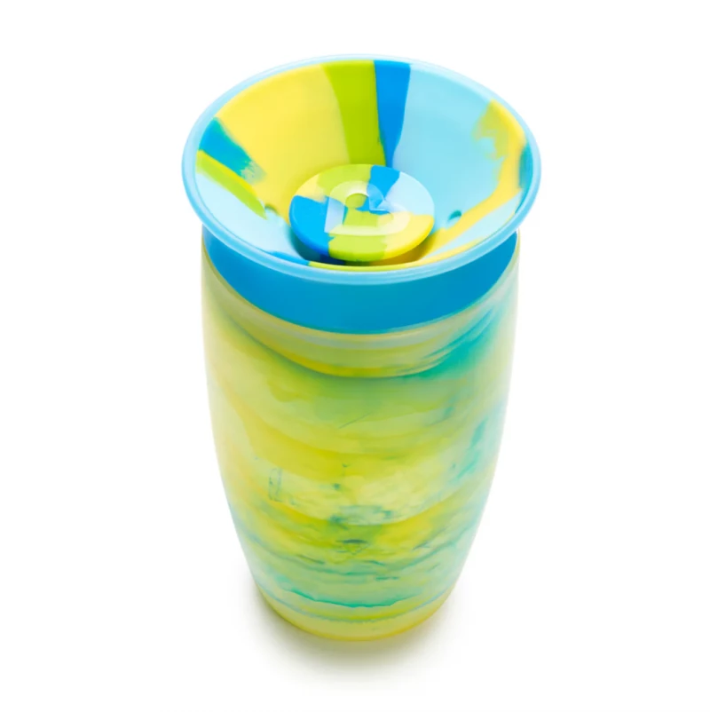 Munchkin Παιδικό Κύπελλο Miracle Sippy Tropical Swirl 12m+ Blue/Yellow 296ml
