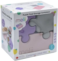 Melii Φαγητοδοχείο Παζλ Bento 2 Τεμάχια Purple