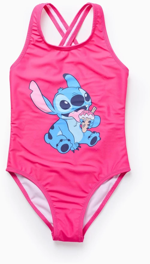Zippy Ολόσωμο Μαγιώ Stitch,Φούξια